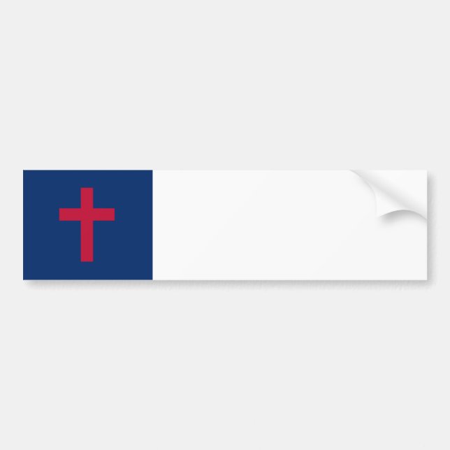 Christian Flag Bumper Sticker (Front)