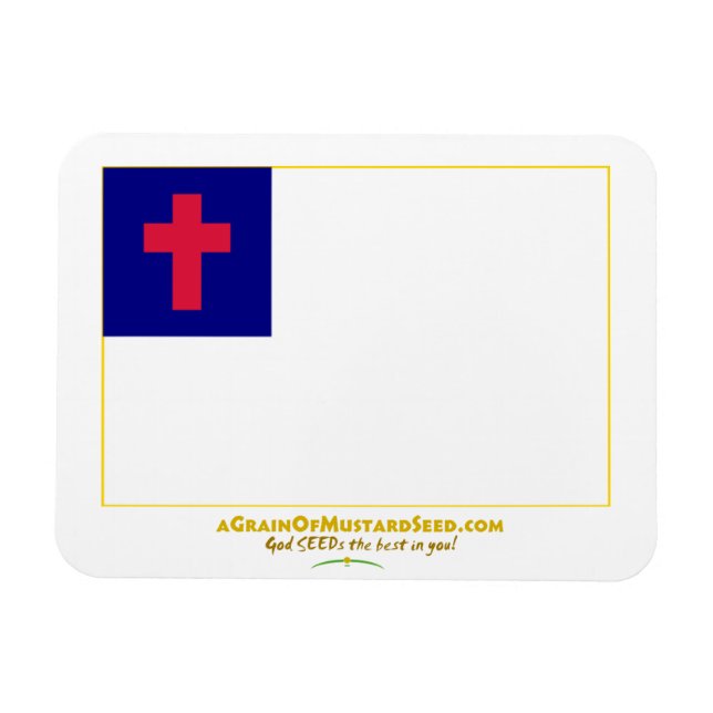 Christian Flag customise it Magnet (Horizontal)