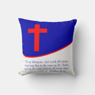 Christian Flag Inspired Cushion