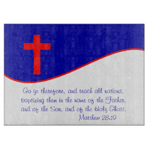 Christian Flag Inspired Cutting Board