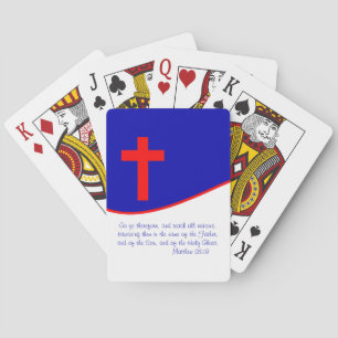 Christian Flag Inspired Playing Cards