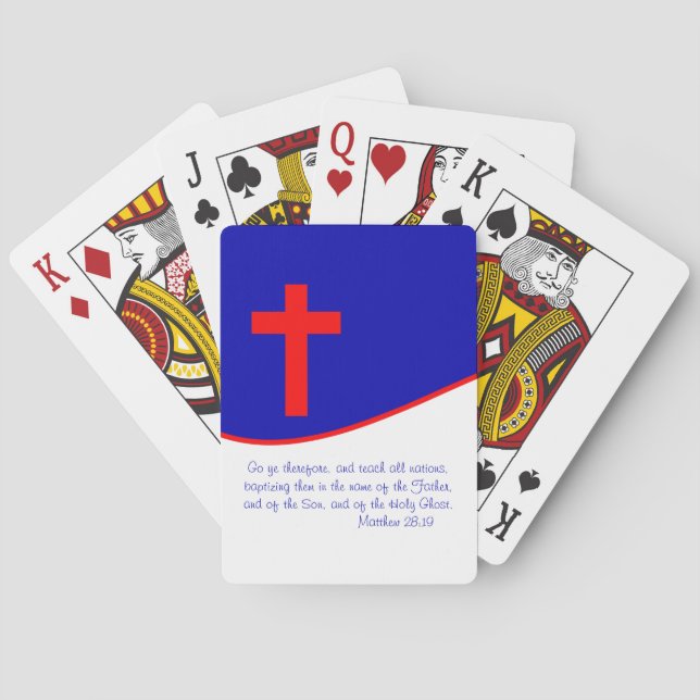 Christian Flag Inspired Playing Cards (Back)