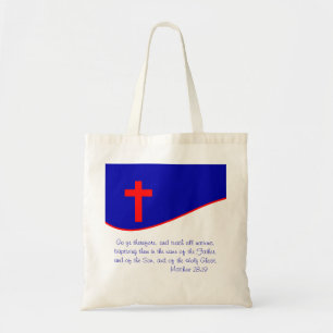 Christian Flag Inspired Tote Bag