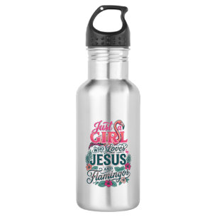 Christian Flamingo Girl Vintage 532 Ml Water Bottle