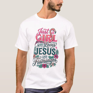 Christian Flamingo Girl Vintage T-Shirt