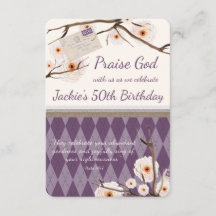 Christian Floral Birthday Scripture