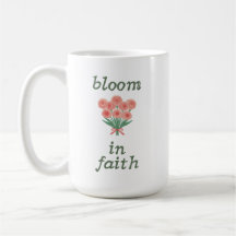 Christian Floral Faith Lettering Cosy Simple Gift
