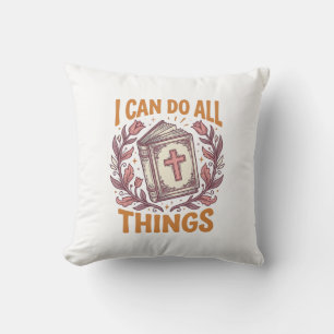 Christian Floral Faith Quote Vintage Shirt Design_ Cushion