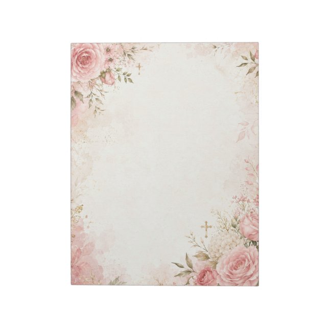 Christian Floral Notepad (Rotated)