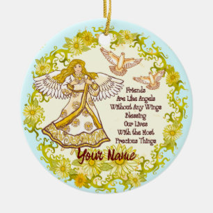 Christian Friend Angel Ceramic Tree Decoration