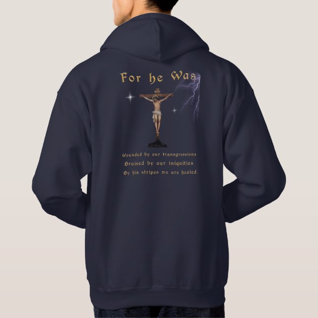  Christian front and Back Bible verse Hoodie (Back)