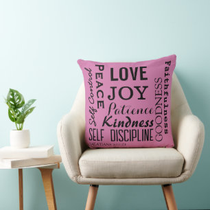 Christian Fruit Of The Spirit, Galatians 5:22-23 Cushion