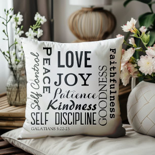 Christian Fruit Of The Spirit, Galatians 5:22-23 Cushion