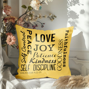 Christian Fruit Of The Spirit, Galatians 5:22-23 Cushion
