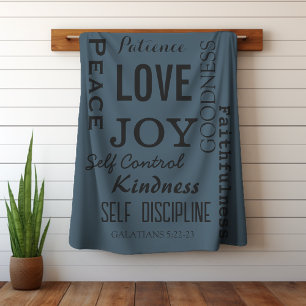 Christian Fruit Of The Spirit, Galatians 5:22-23 Sherpa Blanket