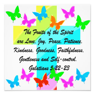 CHRISTIAN FRUIT OF THE SPIRIT PHOTO PRINT