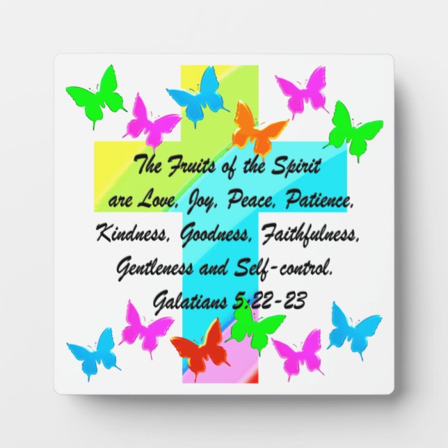 CHRISTIAN FRUIT OF THE SPIRIT PLAQUE (Front)