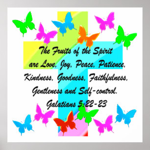 CHRISTIAN FRUIT OF THE SPIRIT POSTER
