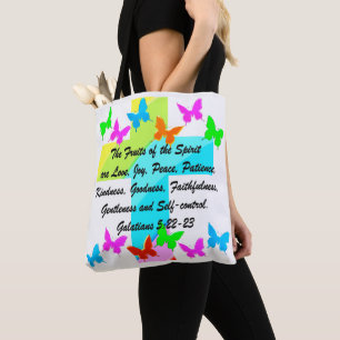 CHRISTIAN FRUIT OF THE SPIRIT TOTE BAG