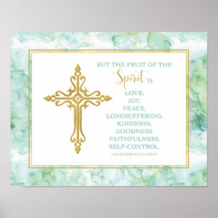 Christian Fruits of the Spirit Art Print