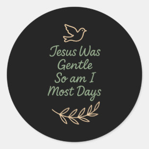 Christian Gentle Parenting Raising Disciples Mom G Classic Round Sticker