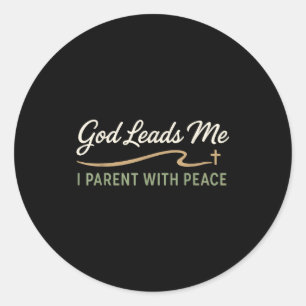 Christian Gentle Parenting Raising Disciples Mom G Classic Round Sticker