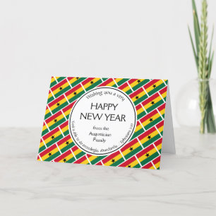 Christian GHANA Happy New Year Holiday Card