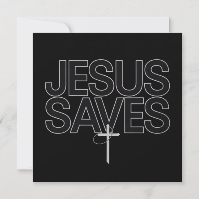 Christian Gift Jesus Faith Bible Verse Card (Front)