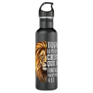 Christian Gift Men Spanish Filipenses 413 Verses L 710 Ml Water Bottle