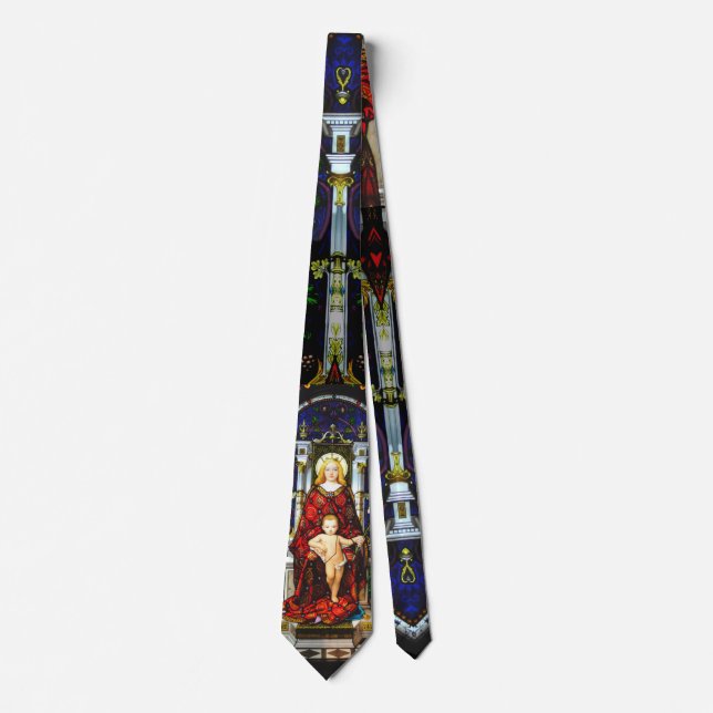 Christian Gift Tie, Jesus and Mary. Tie (Front)
