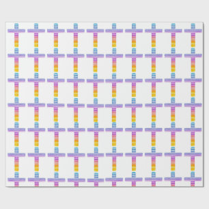 Christian Gift Wrap Cross Gift Wrap Paper Colourfu