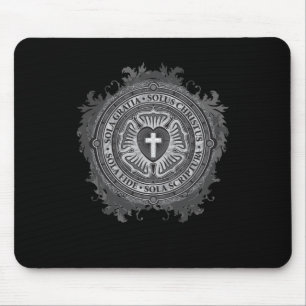 “CHRISTIAN GIFTS” Luther Rose Christian Jesus Lord Mouse Mat