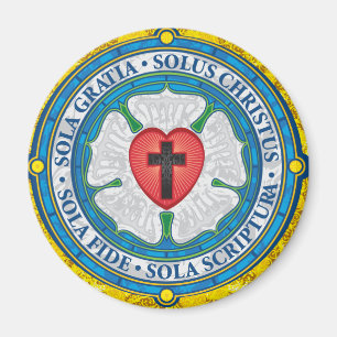 “CHRISTIAN GIFTS” Luther Rose Christian Jesus Magnet