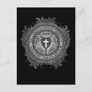 “CHRISTIAN GIFTS” Luther Rose Christian Jesus  Postcard