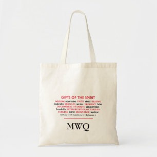Christian GIFTS OF SPIRIT Monogram Tote Bag