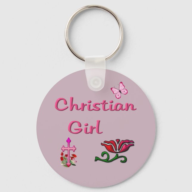 Christian Girl  Key Ring (Front)