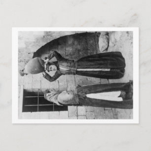 Christian Girls with Water Jug in Nazareth Postcard