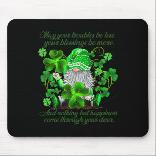 Christian Gnome St Patricks Day Irish Blessing Lep Mouse Mat