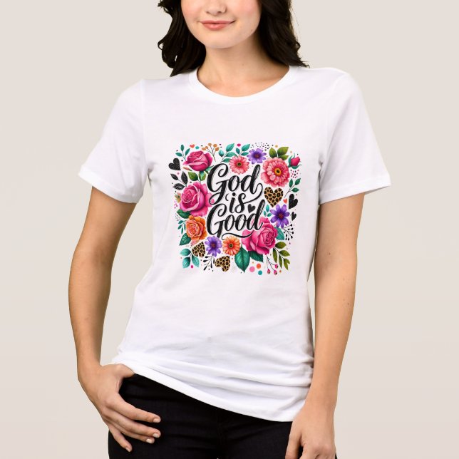 Christian God is Good Tri-Blend Shirt (Front)
