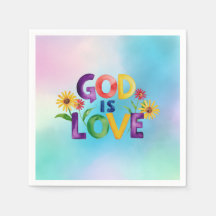 Christian God is Love Colourful Daisy Flowers Quot