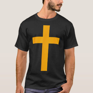 Christian God Jesus Cross Orange T-Shirt