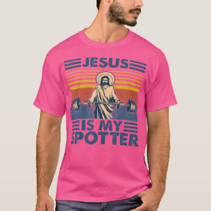 Christian God Jesus Is My Spotter Vintage Weightli T-Shirt