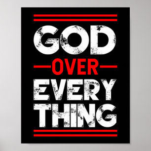 Christian God Over Everything Poster