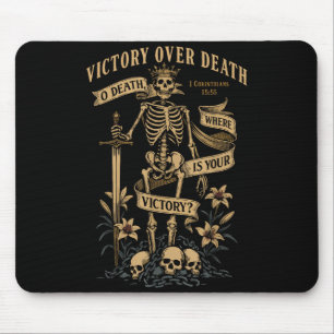 Christian Gothic Vintagecore Skeleton Corinthians Mouse Mat
