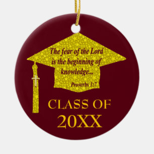 Christian Graduate Ceramic Tree Decoration