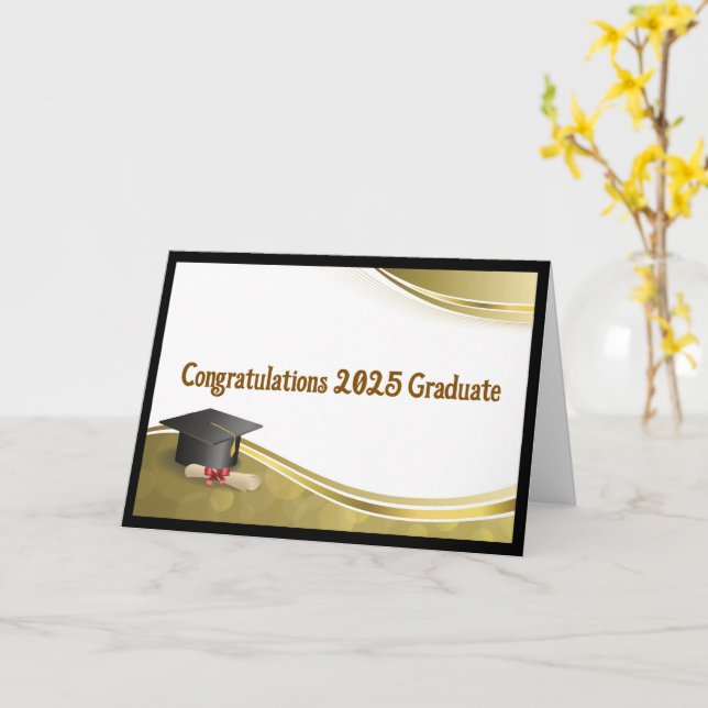Christian Graduation Card (Yellow Flower)