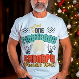 Christian Grandpa gift with bible quotation T-Shirt