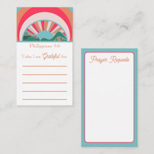 Christian Gratitude and Prayer Request Cards