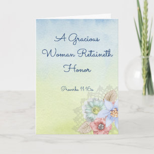 Christian Greeting Card for Mother, Wife, Sister