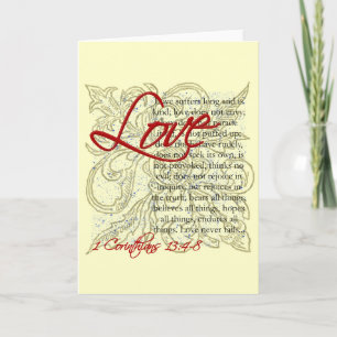 Christian Greeting Card, Love Christian Card